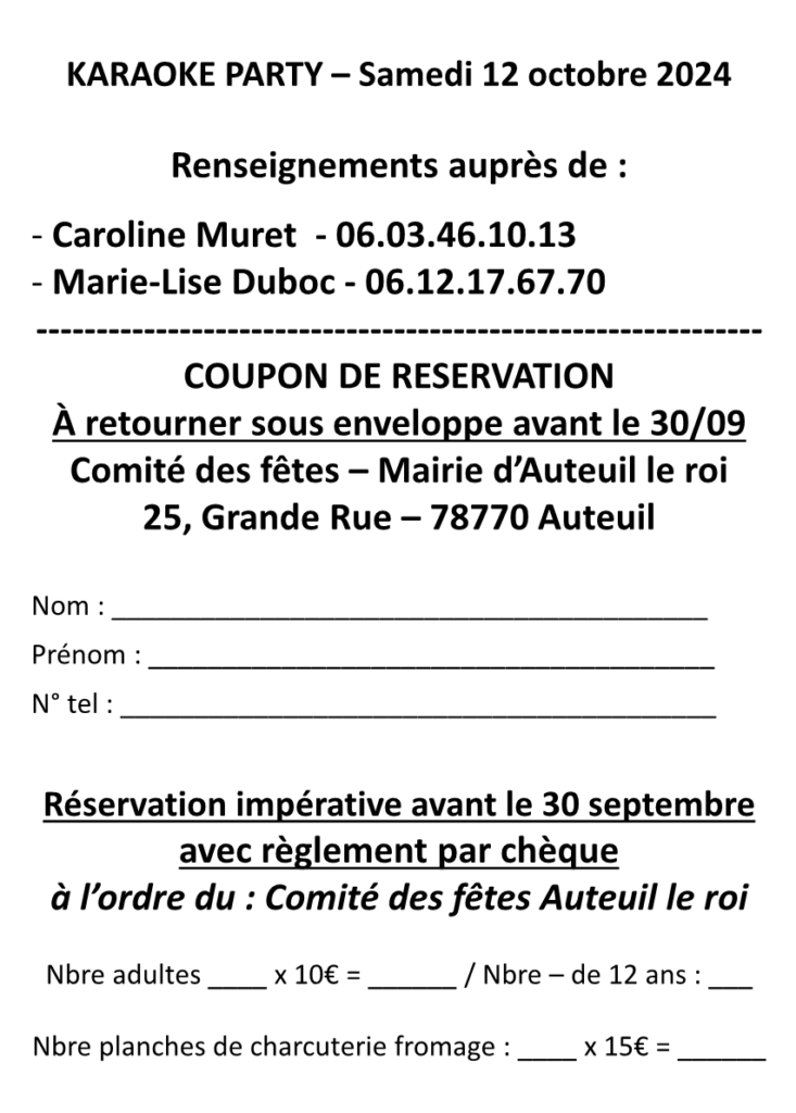 Flyer réservation Karaoké 2024 final2