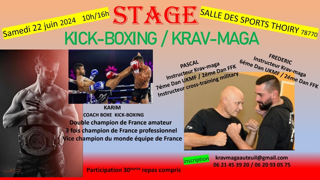 Krav stage 22 juin 2024