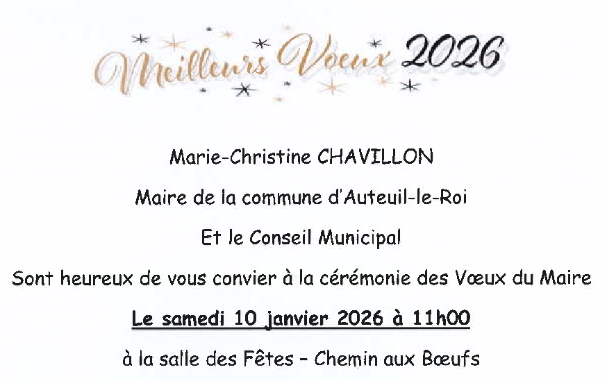 VOEUX 2026