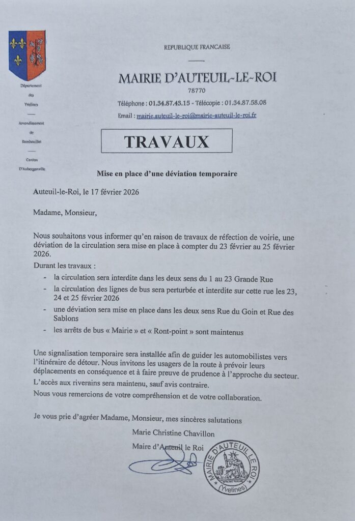 Travaux Grande Rue