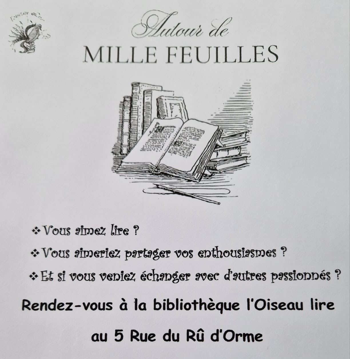 L'Oiseau Lire Club de lecture