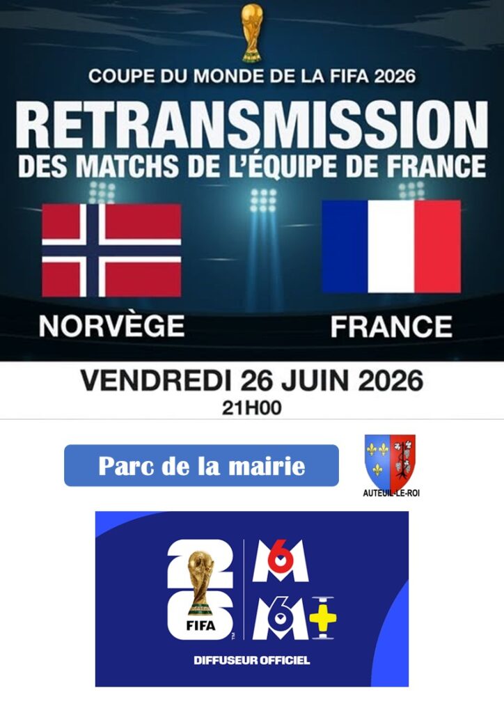Match France Norvège du 26 06 2026