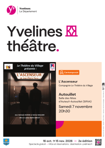 Affiche théâtre L'Ascenseur